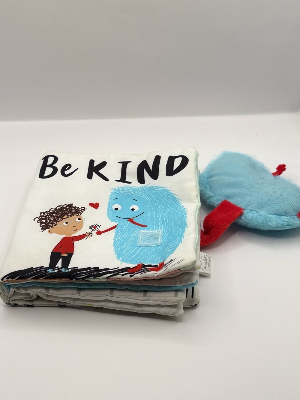 Mudpie Be Kind Baby Book Soft Book Learning Toy